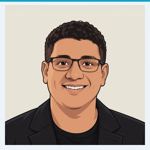 Illustrated portrait of David Bujosa, Founder Engineer at Software Sushi