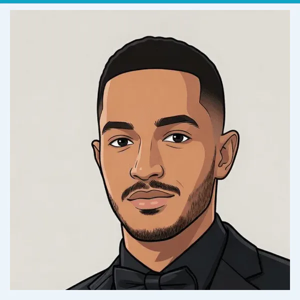 Illustrated portrait of Yordi Ogando, Founder Engineer at Software Sushi